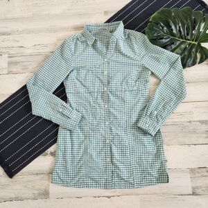 Toad&Co Marvista Tunic Long Sleeve Button Up Shirt Blue Size Small